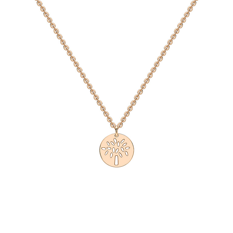 18ct Rose Gold Tree Of Life Necklace