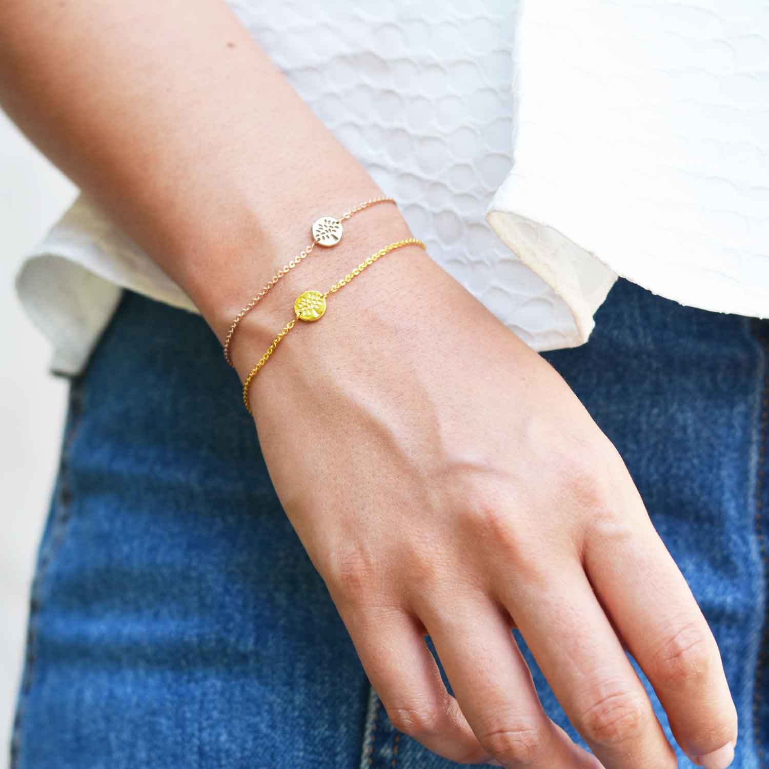 Gold Tree Friendship Bracelet