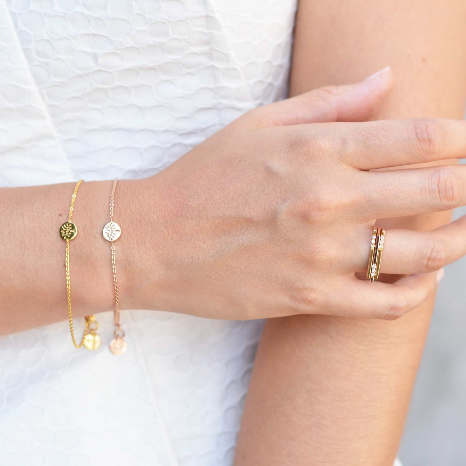 Small Tree Gold Friendship Bracelet | Neola Design