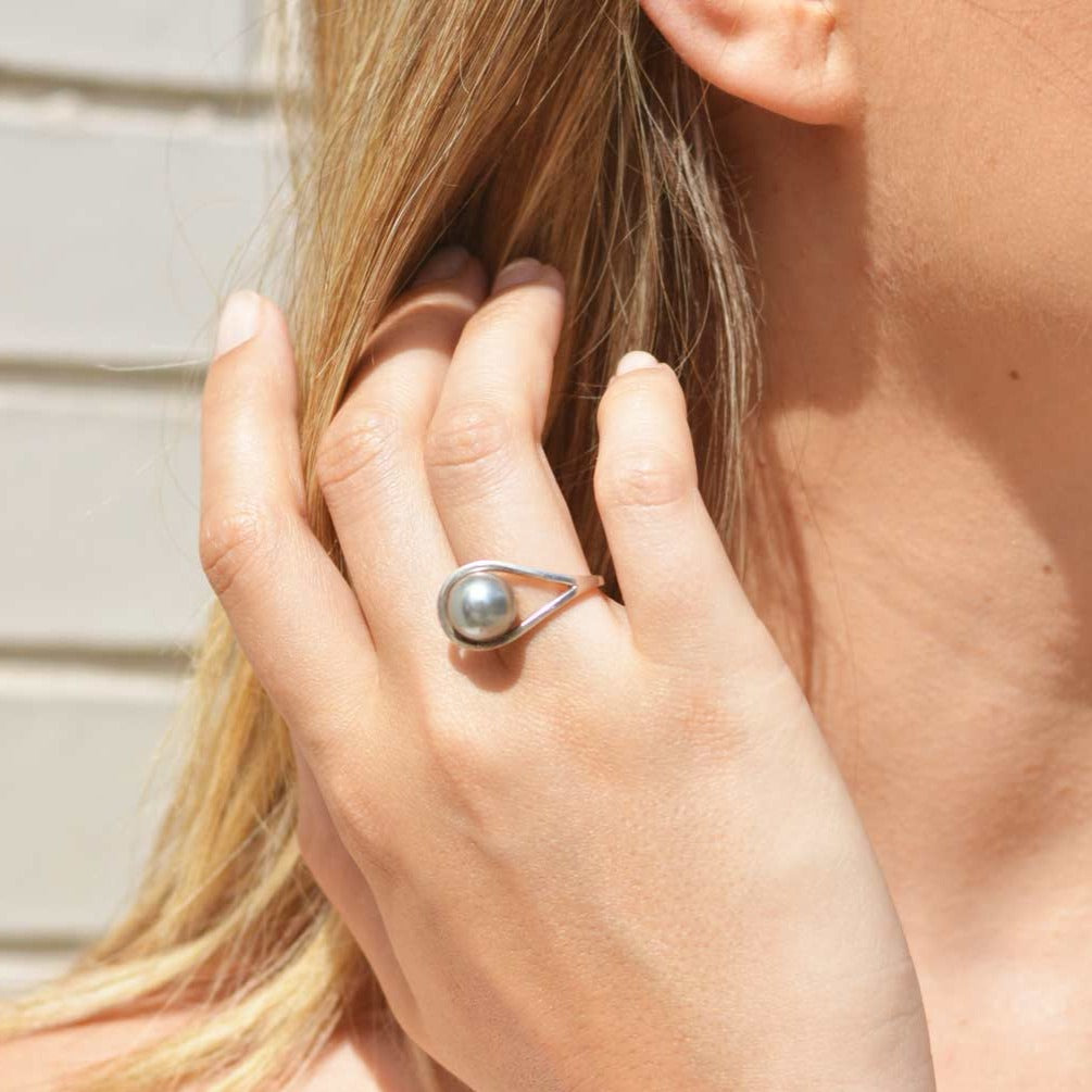 Ring with Frey Freshwater Pearl