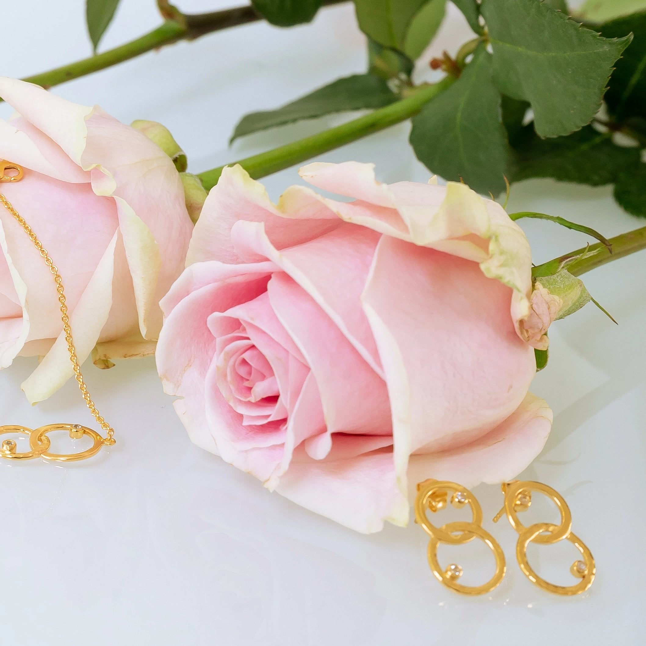 18ct Gold Vermeil Harmony Hoop Earrings