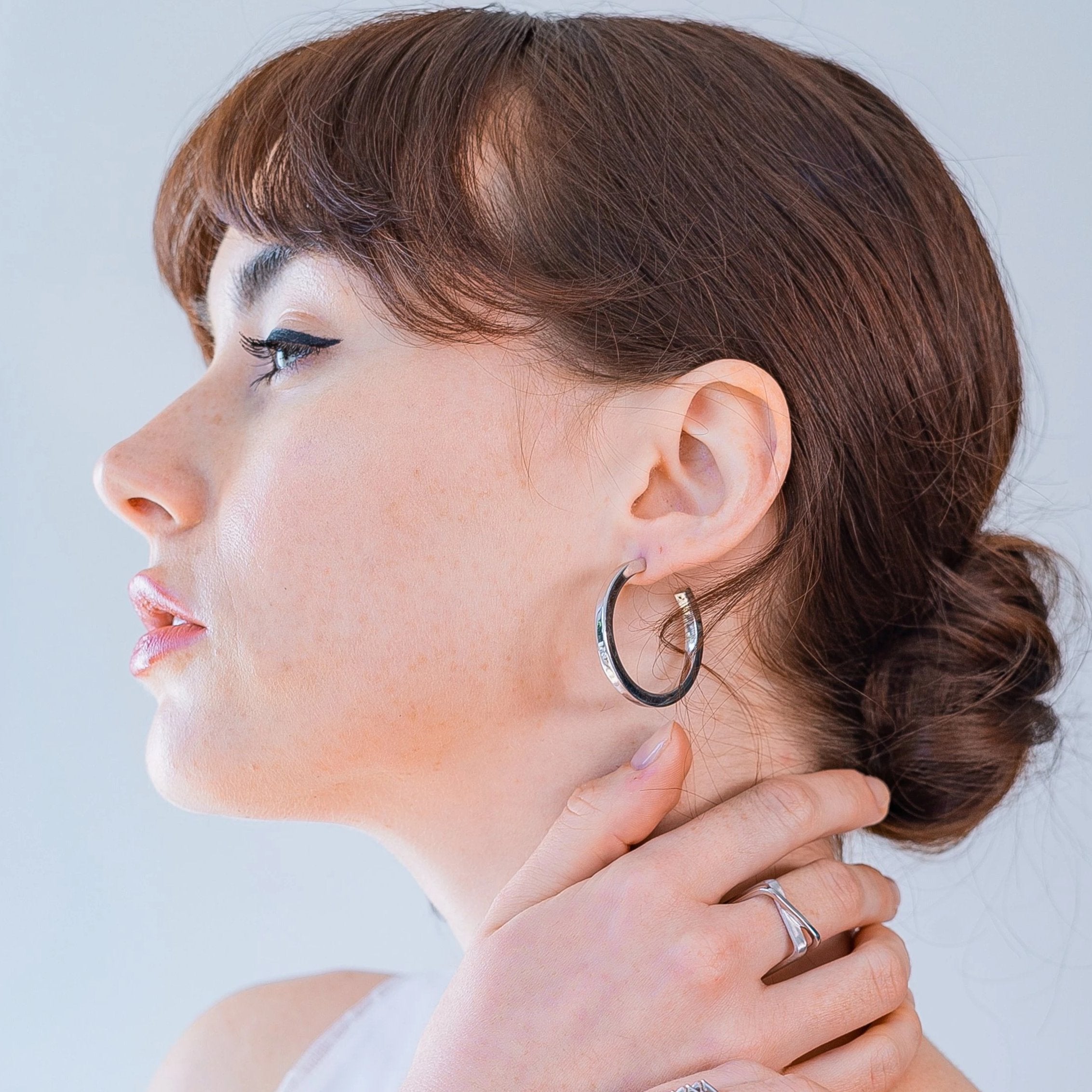 Sterling Silver Small Hoop Earrings