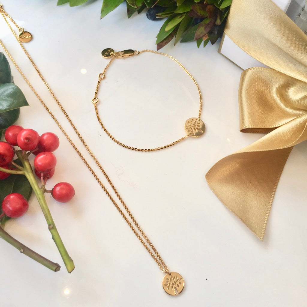 18K Vermeil Gold Tree of Life Pendant