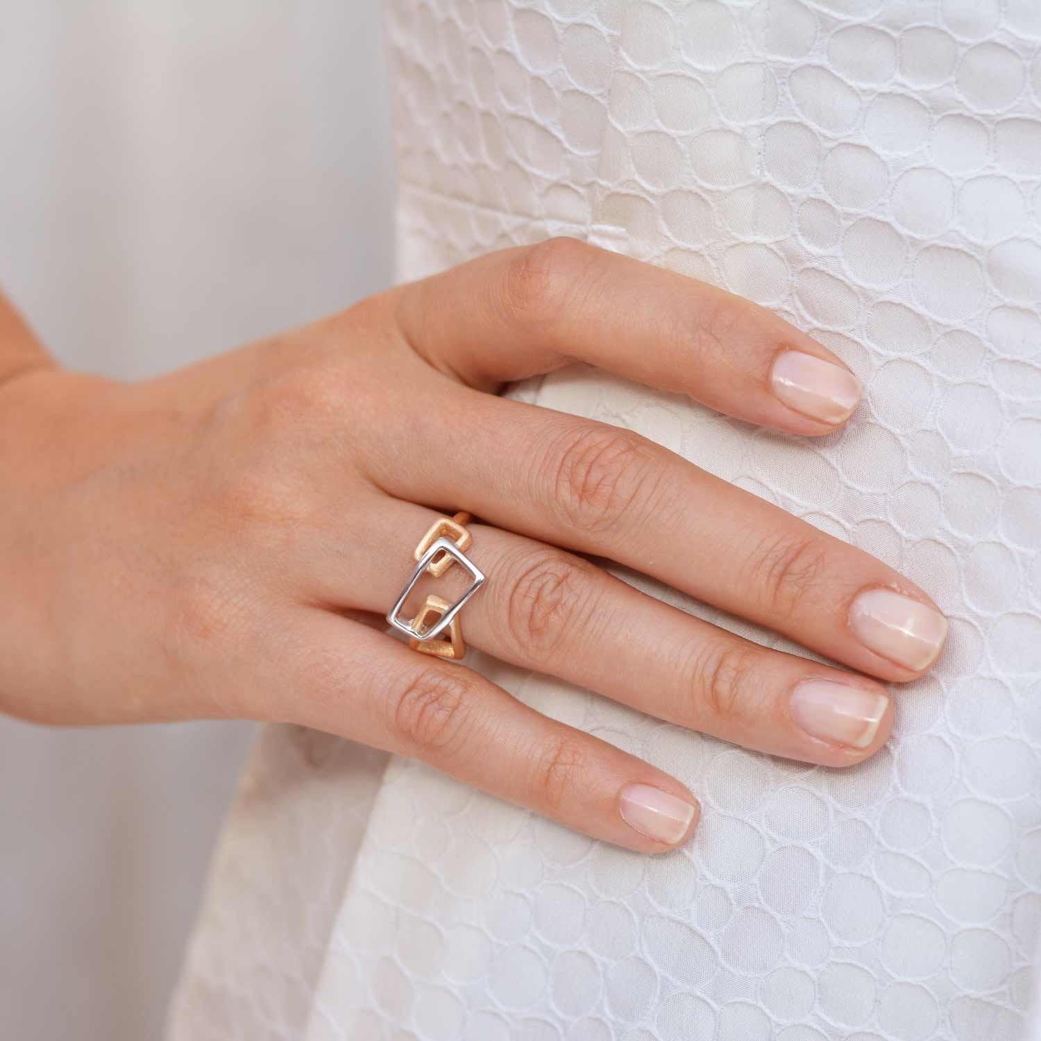 Gold and Sterling Silver Ring