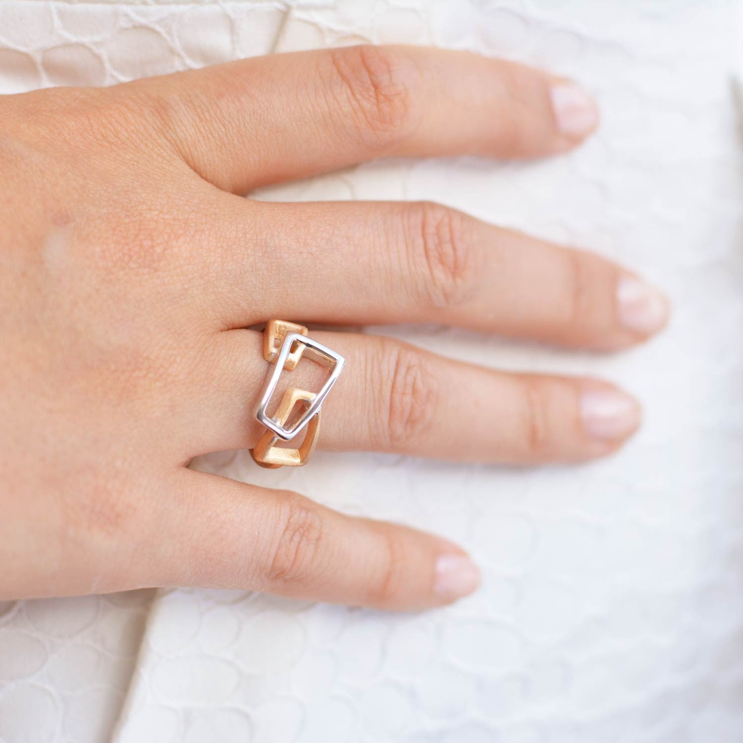 Neo Gold and Sterling Silver Ring Neola Design