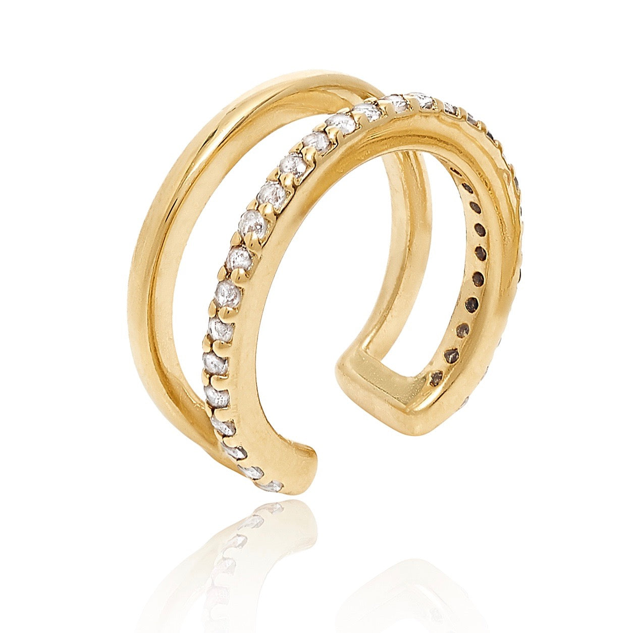 ear cuff gold vermeil handmade jewellery earring neola design