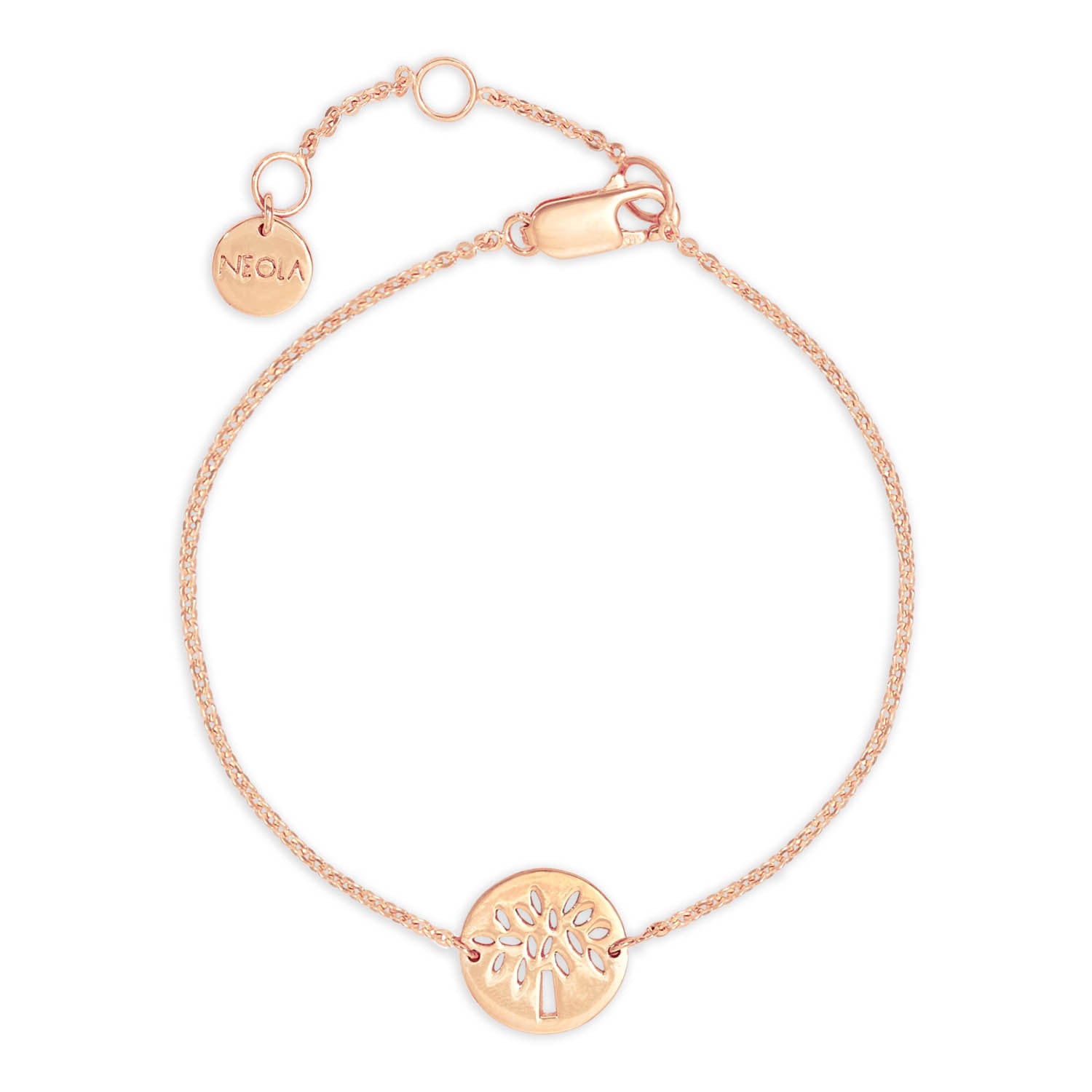 Rose Gold Tree Friendship Bracelet Large