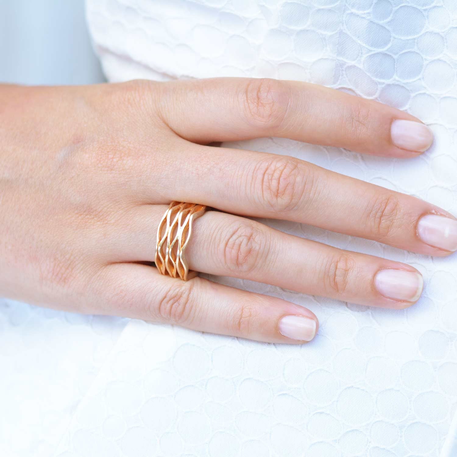 Onda Gold Ring