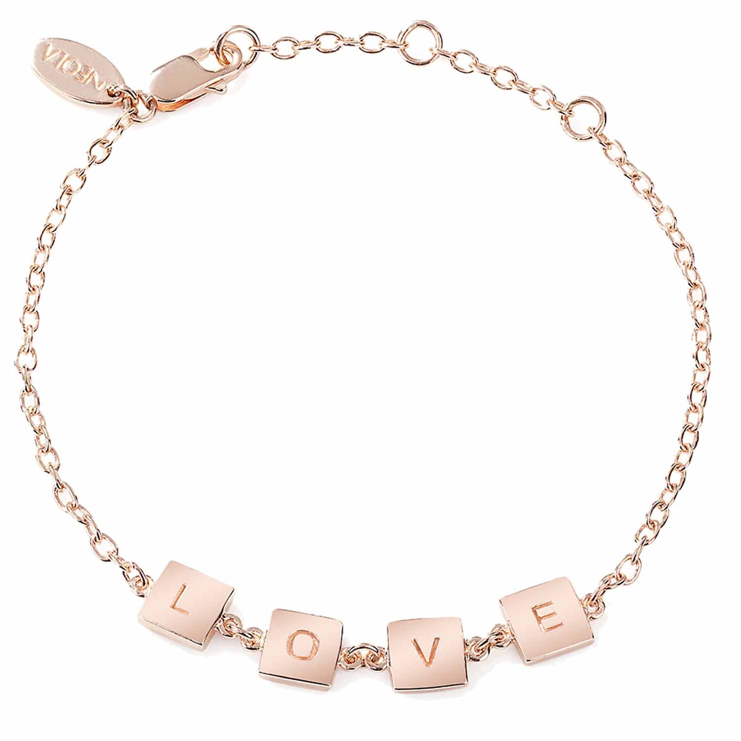 18ct Rose Gold Love Bracelet