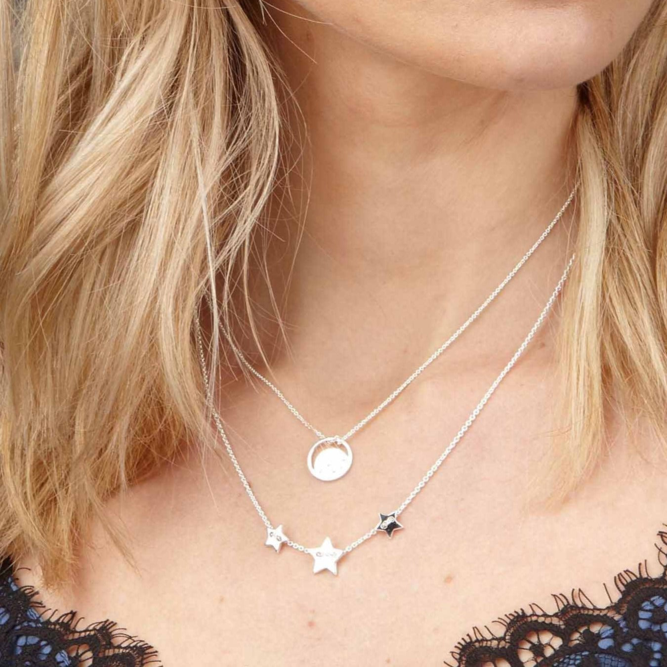 Silver Star Necklace, Sterling Silver Jewellery