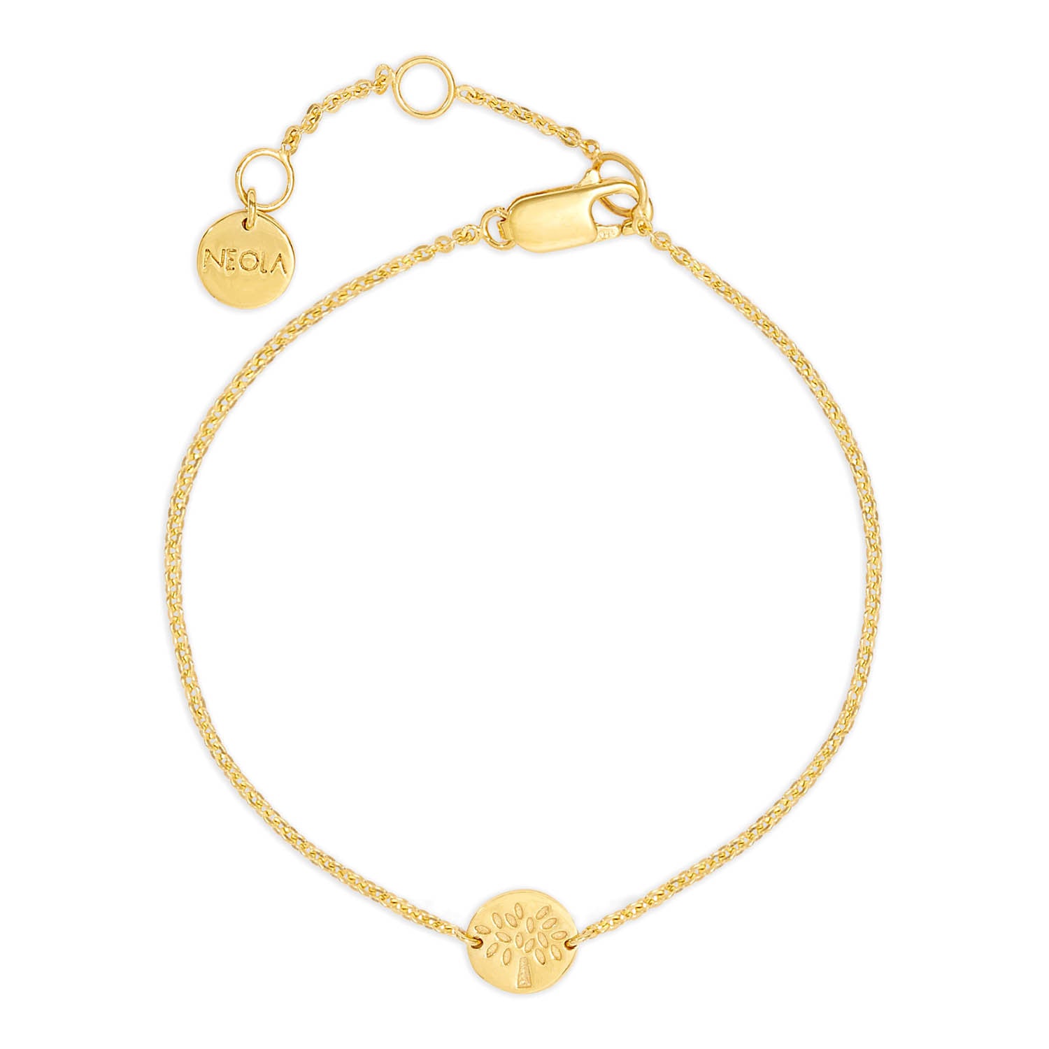 Small Tree Gold Friendship Bracelet