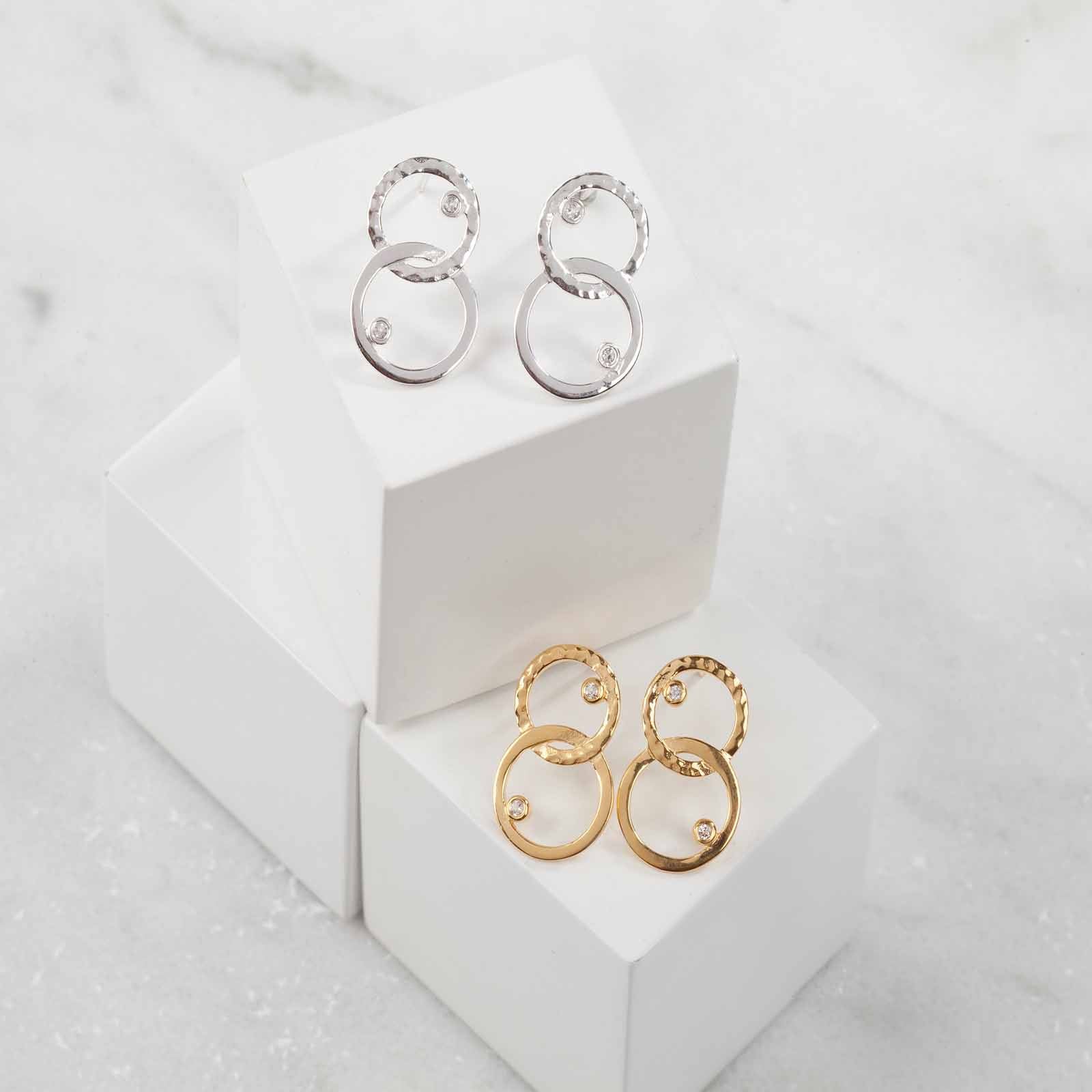 Silver Unity Hoop Earrings, Earring Sterling Silver, Sterling Silver Earrings