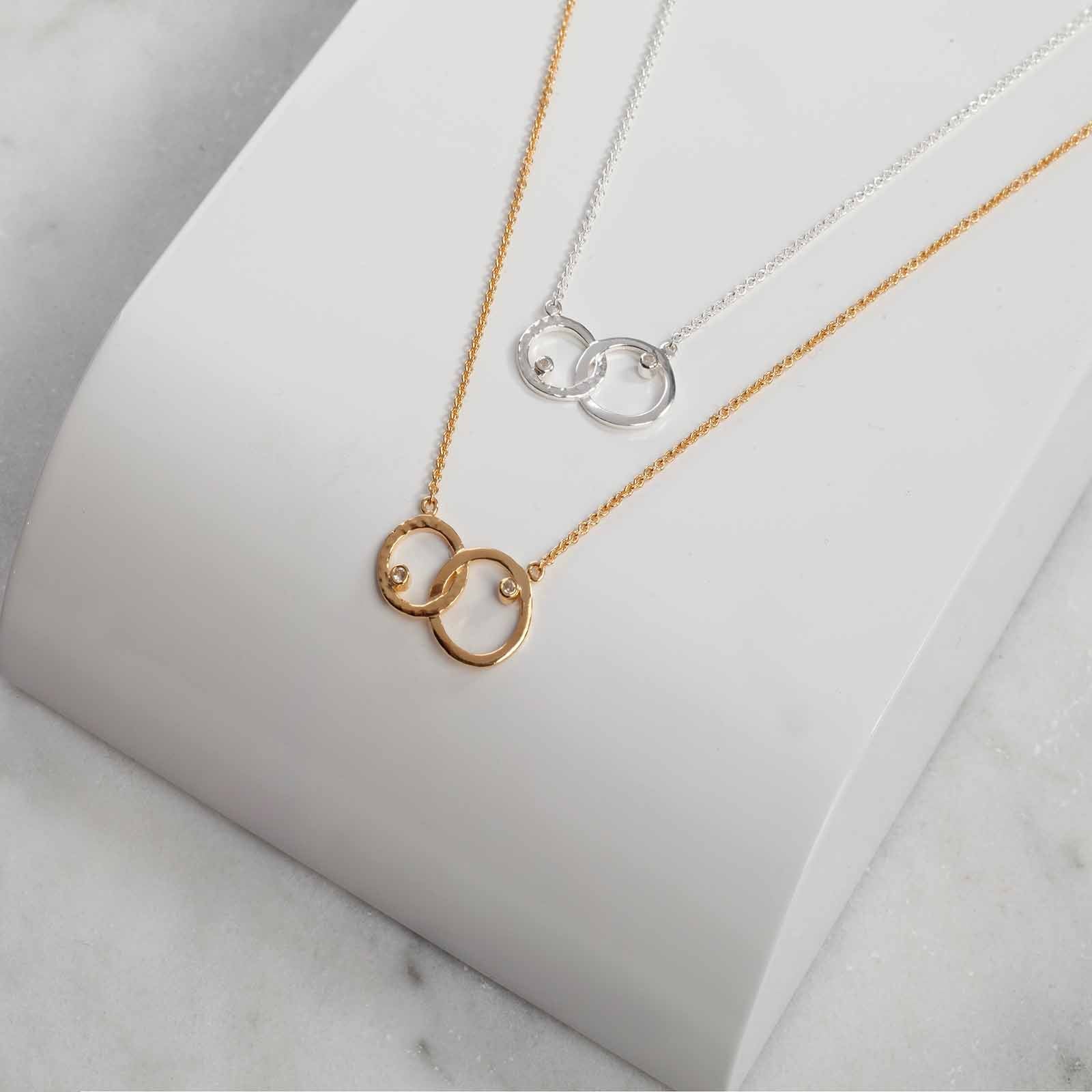18ct Gold Vermeil Unity Hoop Pendant