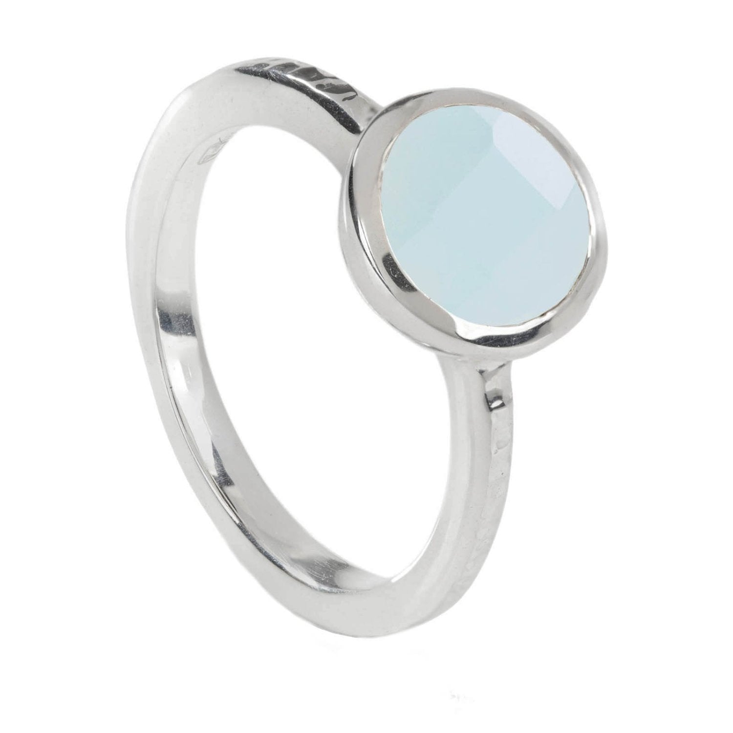 Silver Ring Aqua Estella, Stacking Rings, Stacking Rings, Sterling Silver Jewellery