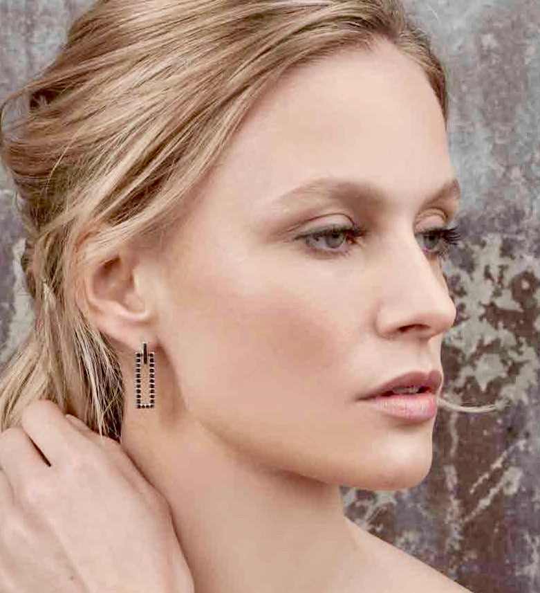Sterling Silver Laura Shape Earrings