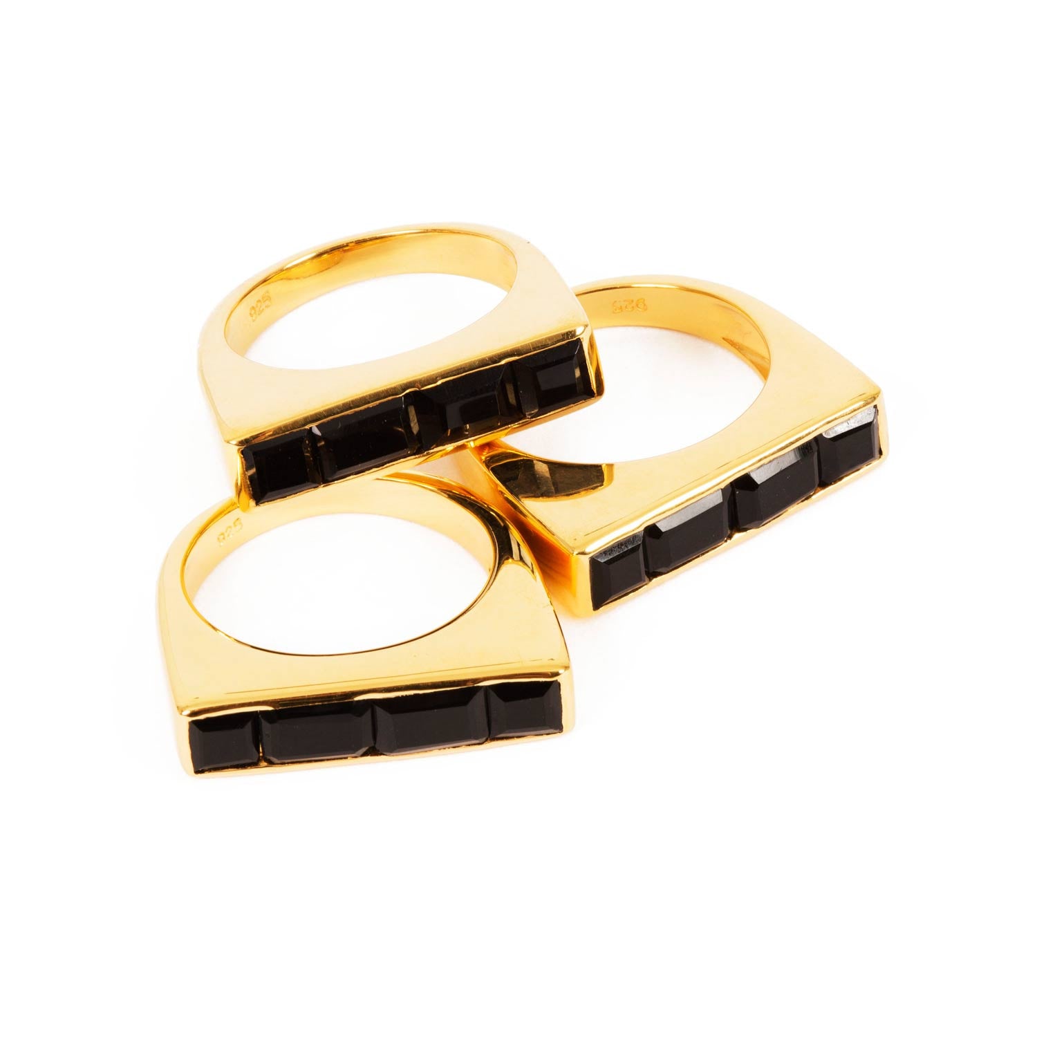 Equilibrium Gold Stacking Ring