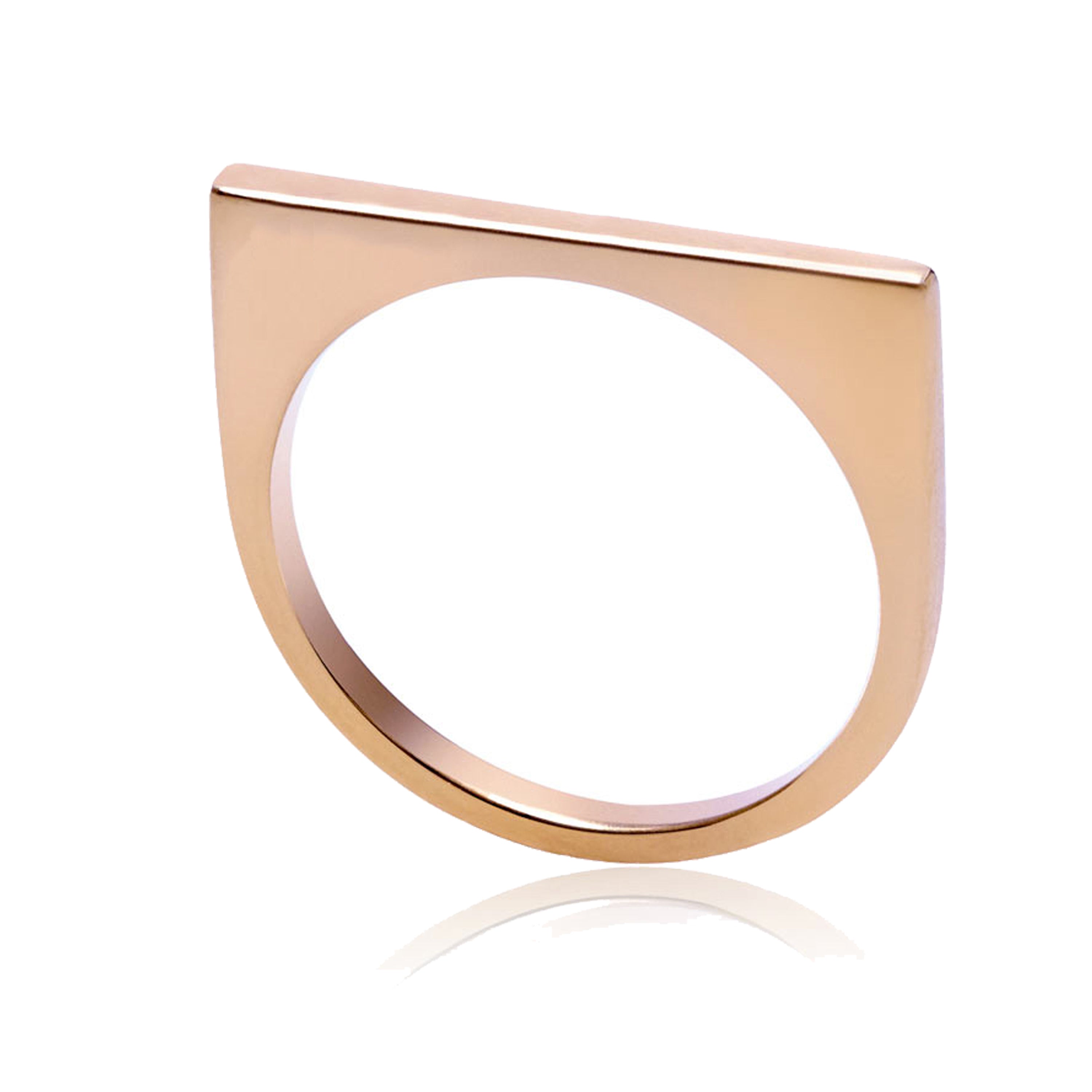 18ct Rose Gold Vermeil Rose Gold Minerva Stacking Ring