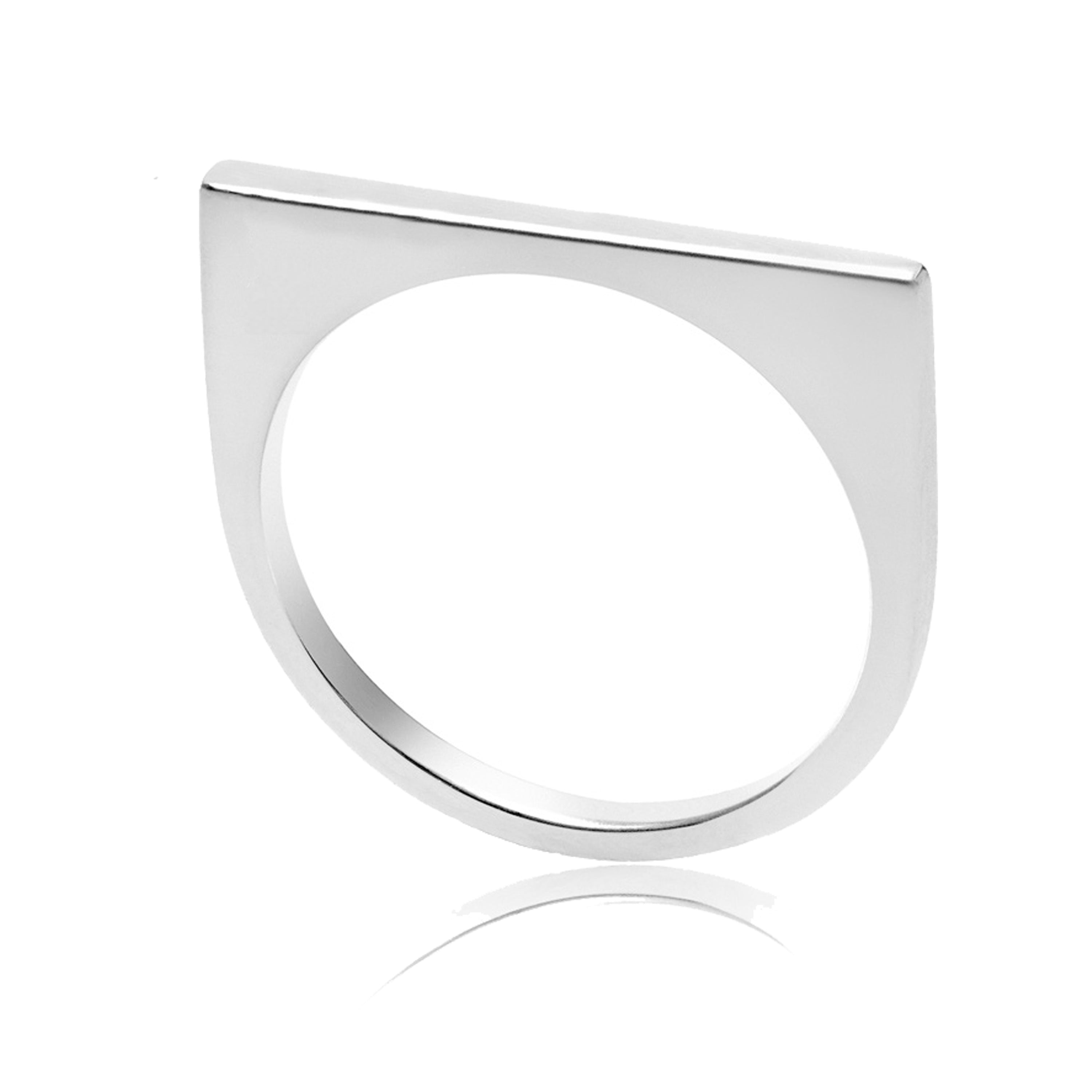 Silver Minerva Stacking Ring