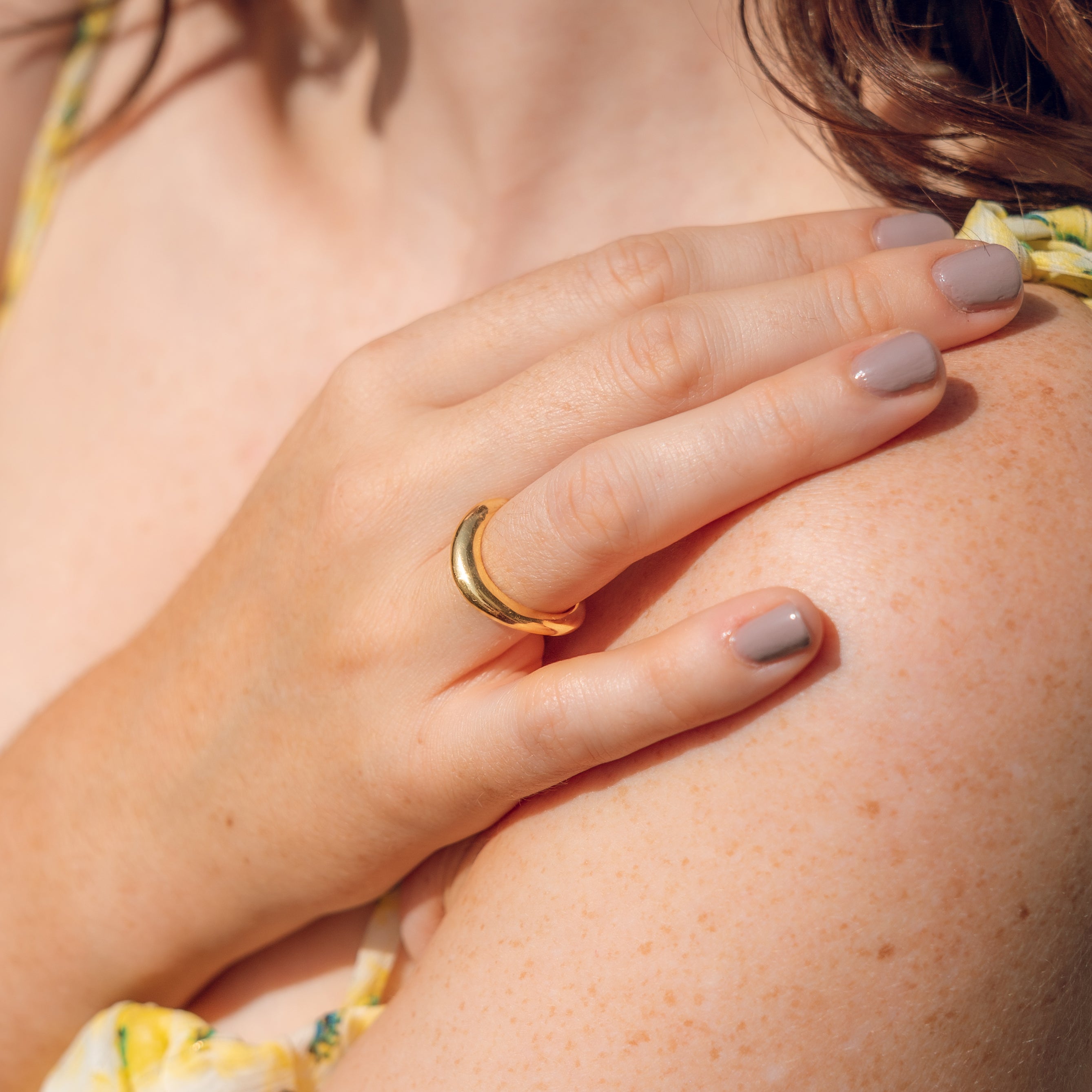 gold, ring, stacking, organic, handmade, neola design stylish, luxury