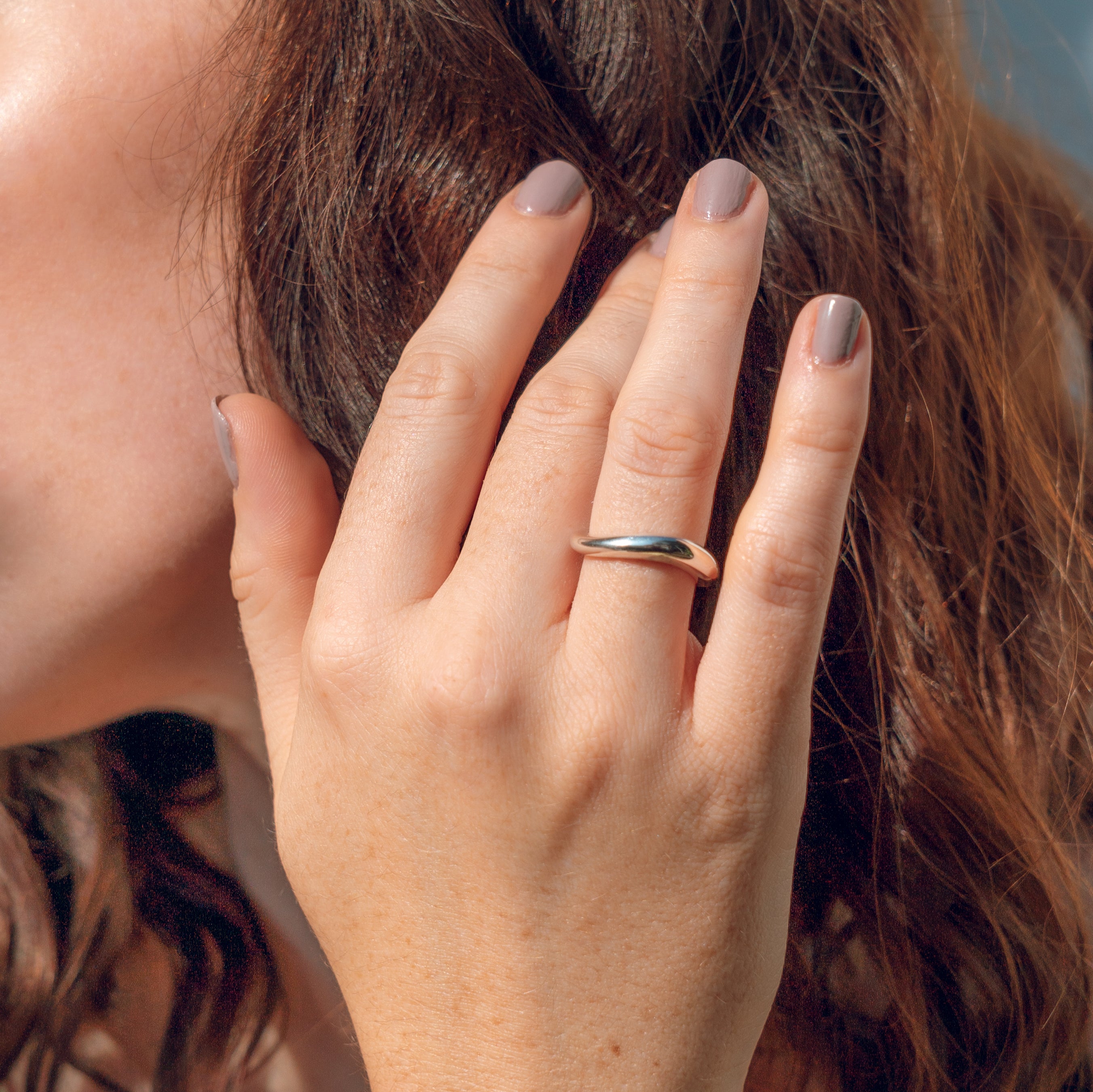 silver, ring, sterling, organic, handmade, neola design, ethcial