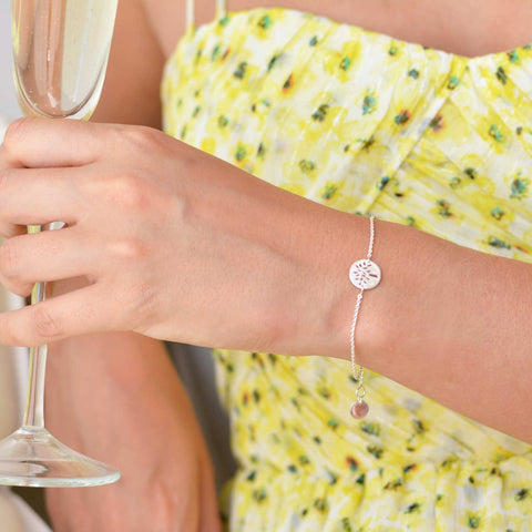 Silver Tree Friendship Bracelet Small