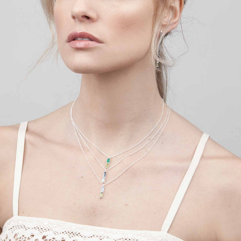 ANAIS SILVER TOPAZ NECKLACE