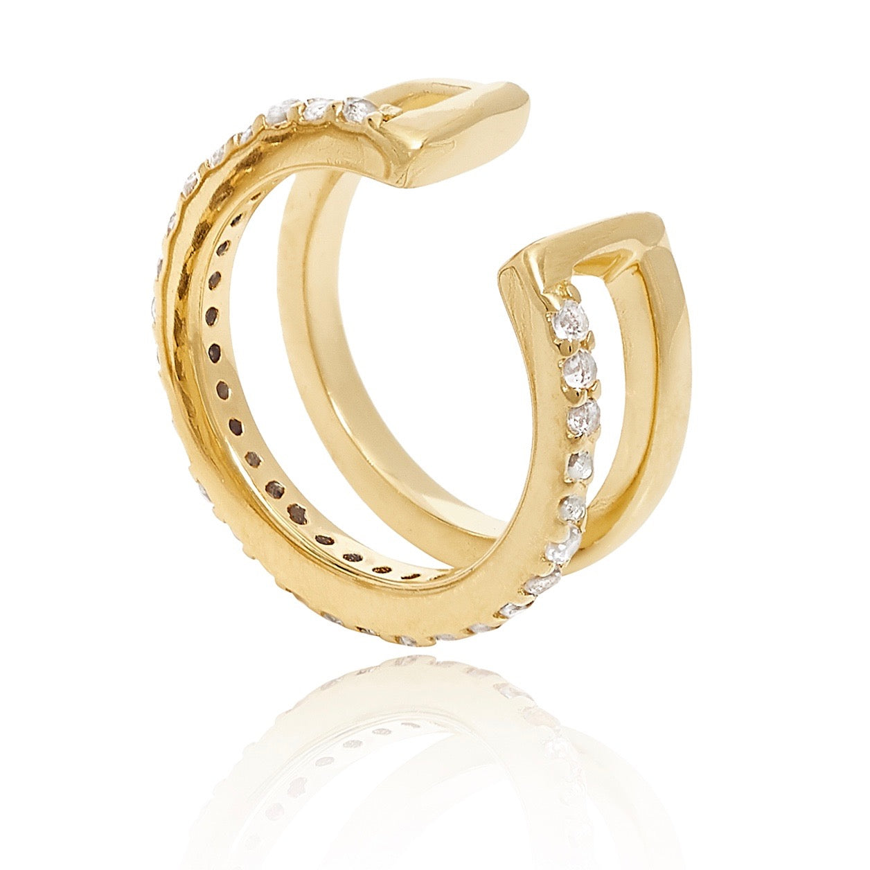 ear cuff gold vermeil handmade jewellery earring neola design