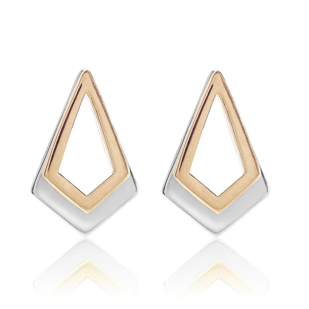 Serenity Rose Gold and Sterling Silver Earrings