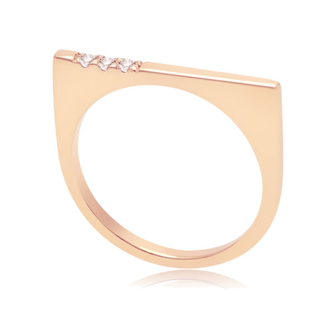 Cube Rose Gold Necklace